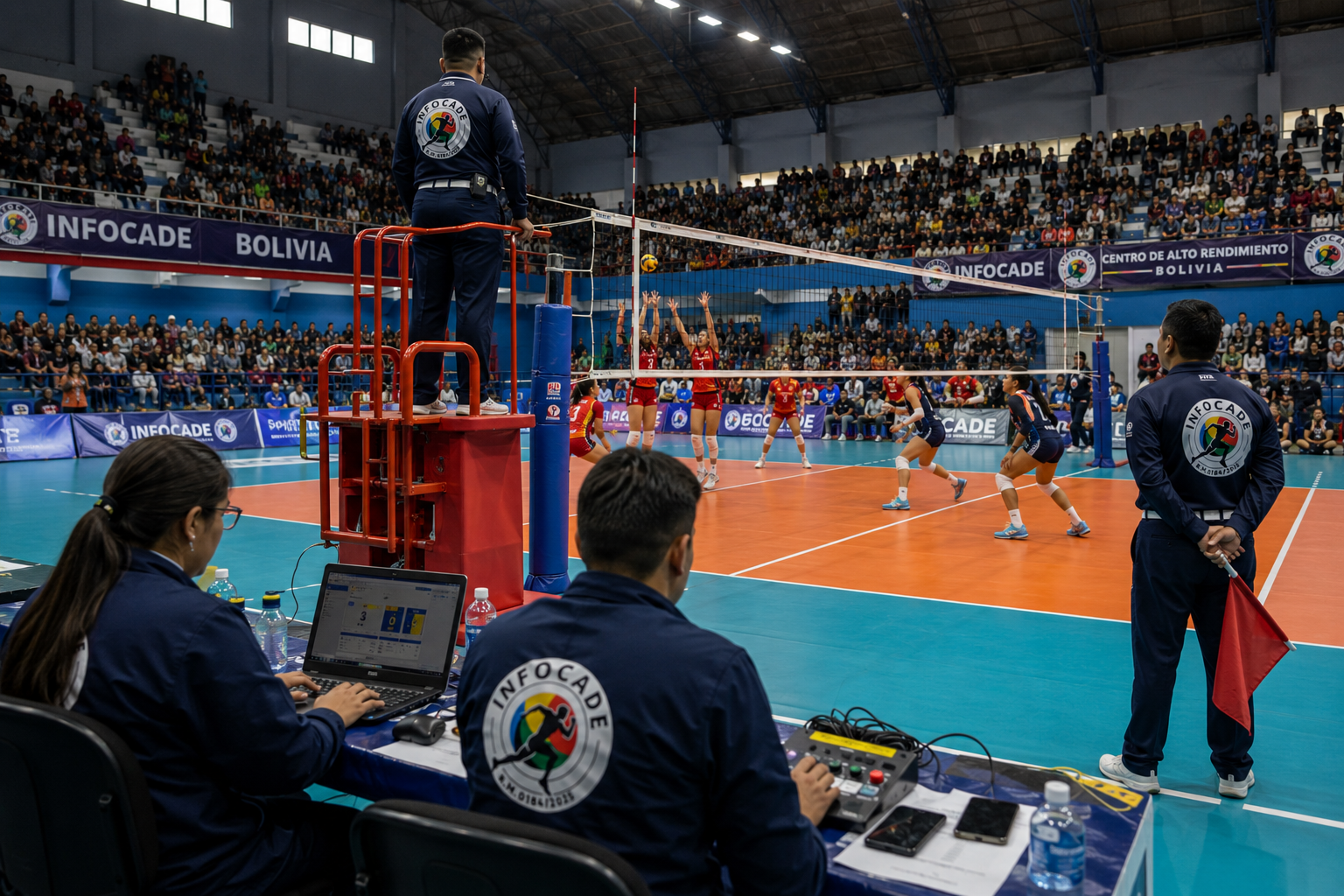 Arbitraje de Voleyball en Cancha